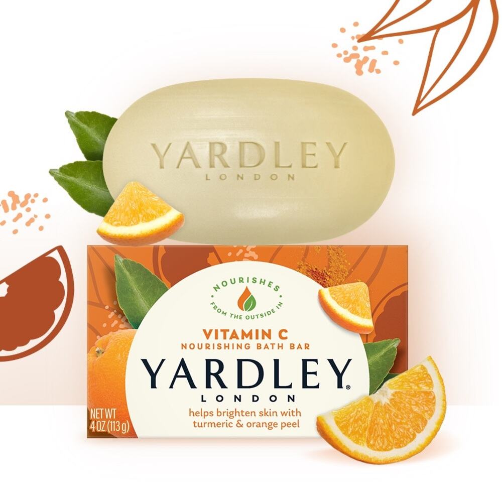 NIB! Yardley London Vitamin C Botanical Moisturizing Bath Bar 4.0 Oz